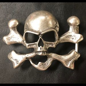 Skull Belt Buckle โ Italian Made